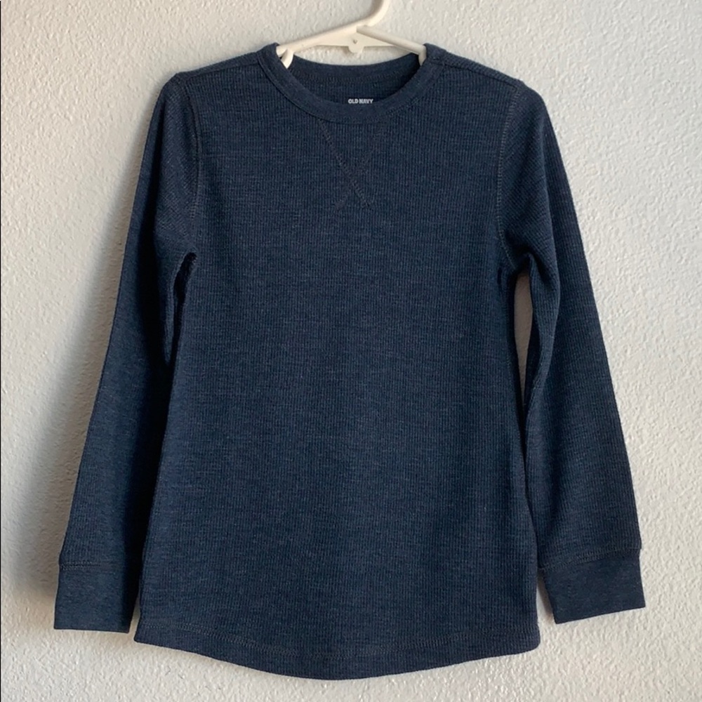 Boys blue long sleeve thermal